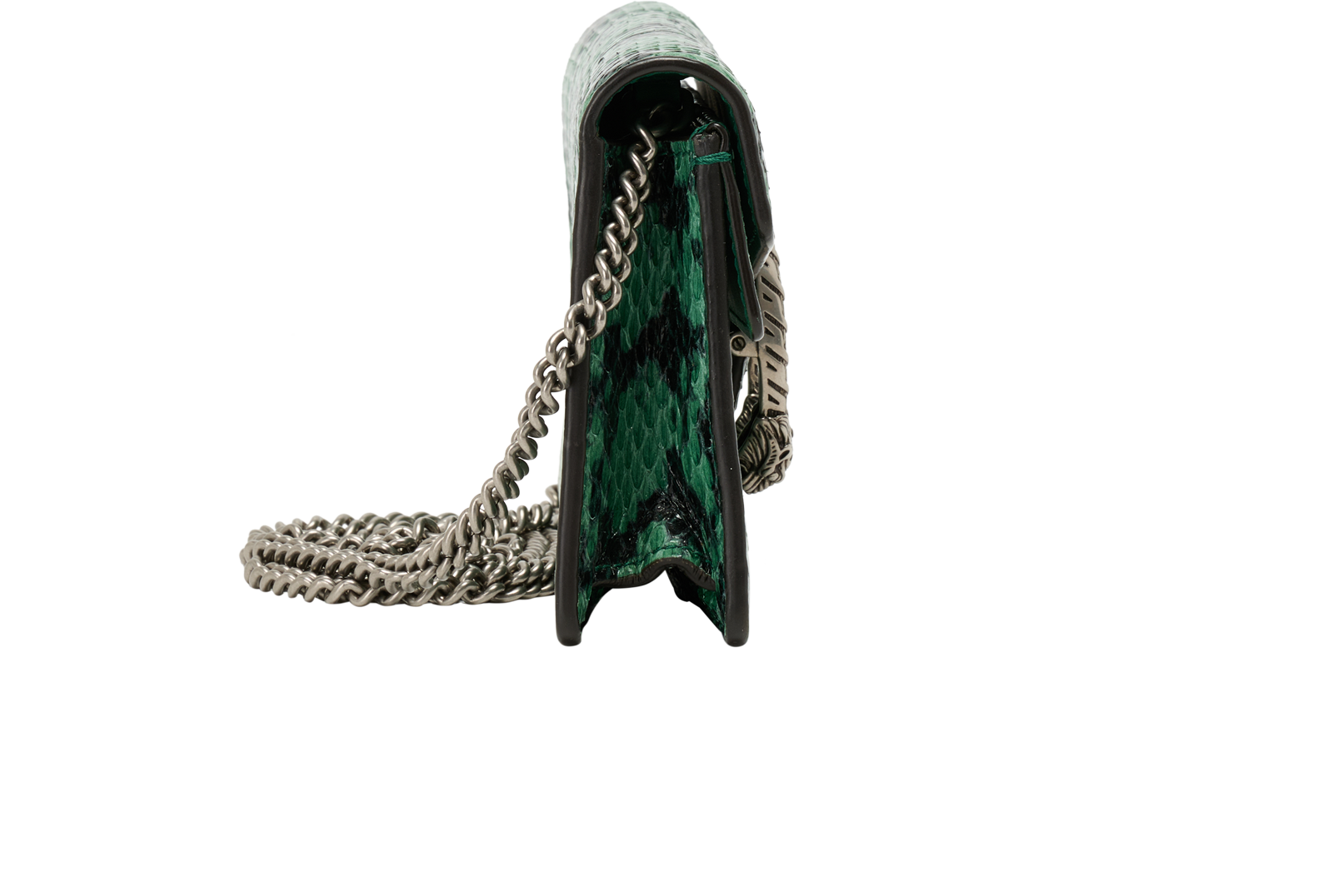 Super Mini Dionysus, &pound;750, Handbags, Green, Leather, Side view